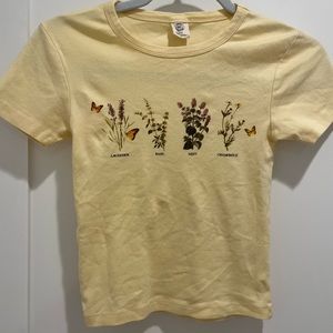Urban Outfitters Flower Baby Tee